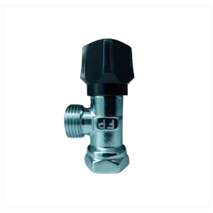 Llave Arresto 1/2" x 1/2" Fundición Pacífico Negra